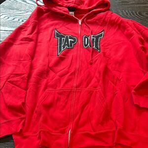 Tapout Vibrant Red Hoodie with Logo
